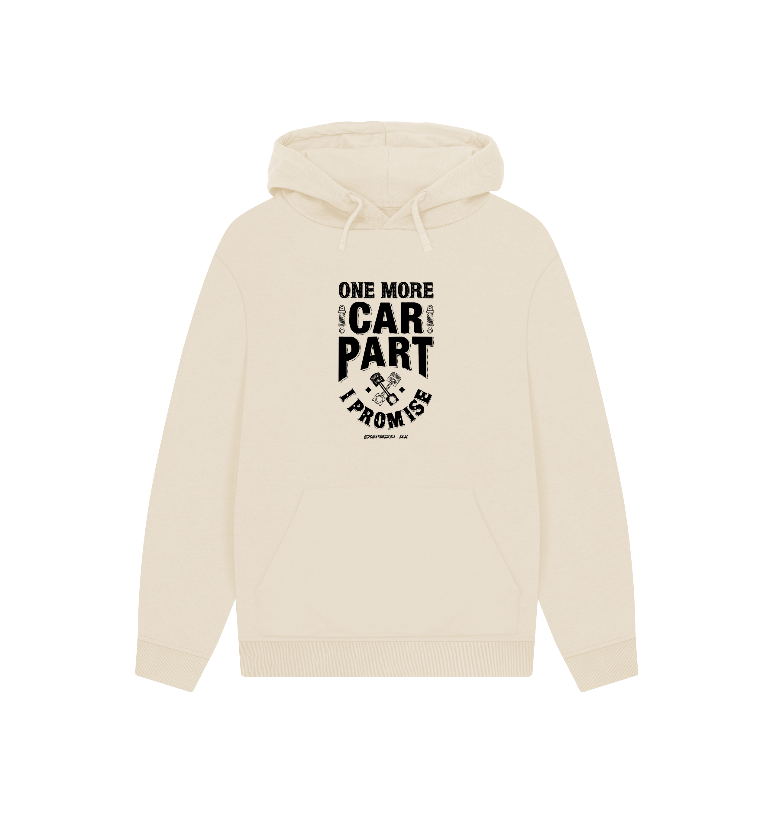 Oat Printed Hoody Front