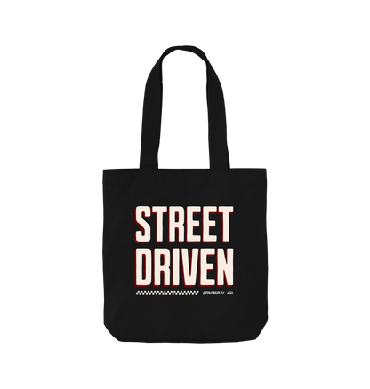 Black Printed Bag Front