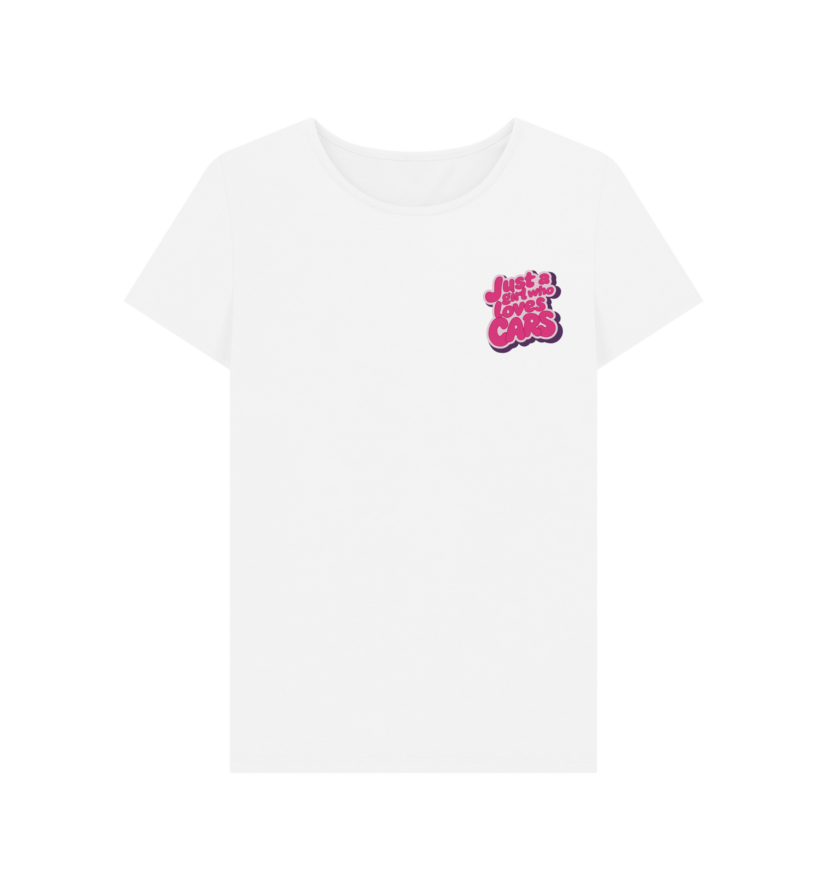 White Printed T-shirt Front