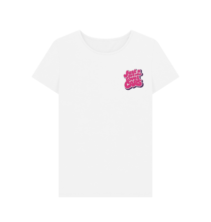 White Printed T-shirt Front