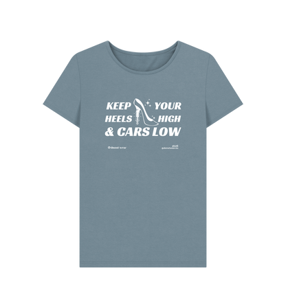 Stone Blue Printed T-shirt Front