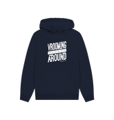 Navy Printed Hoody Front