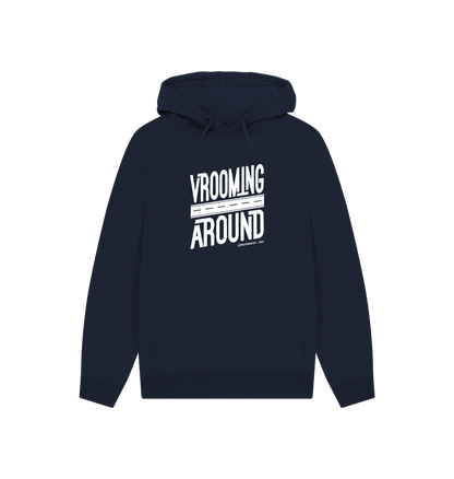 Navy Printed Hoody Front