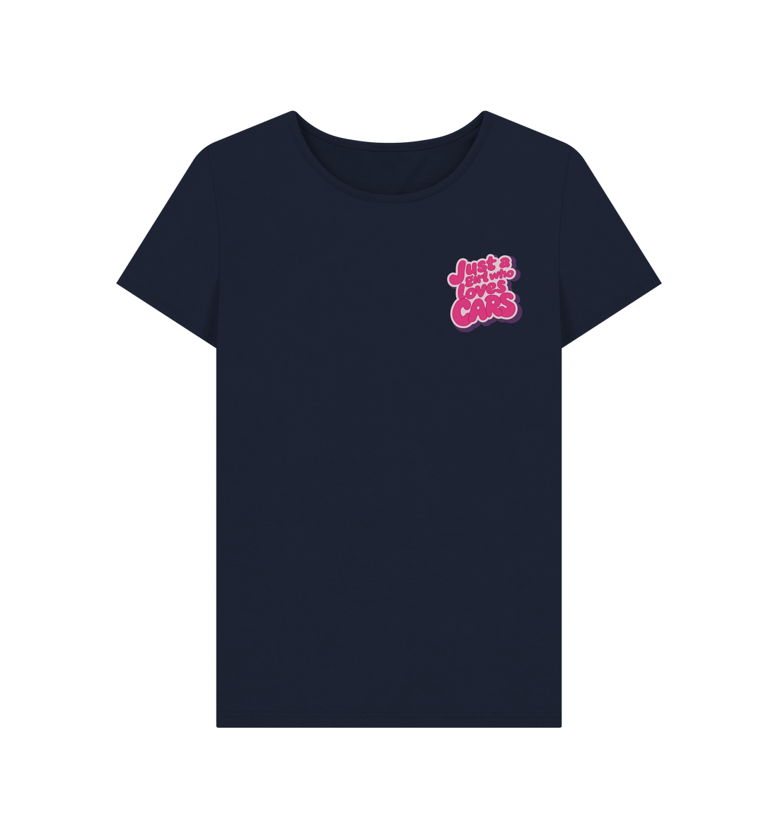 Navy Blue Printed T-shirt Front