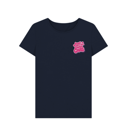 Navy Blue Printed T-shirt Front