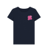 Navy Blue Printed T-shirt Front