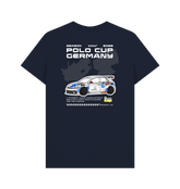 Navy Blue Printed T-shirt Back