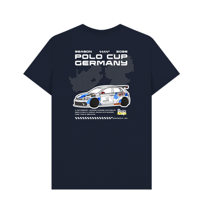 Navy Blue Printed T-shirt Back