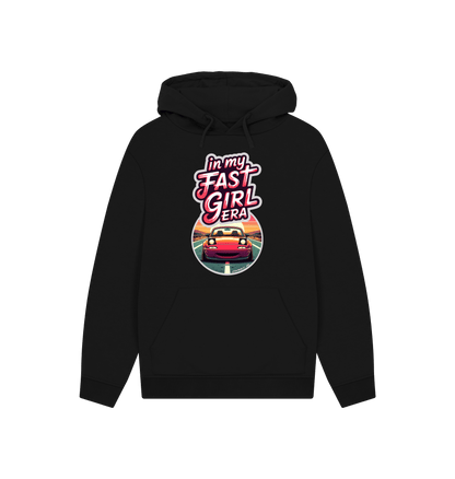 Black Printed Hoody Front