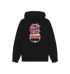 Black Printed Hoody Front