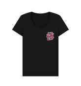 Black Printed T-shirt Front