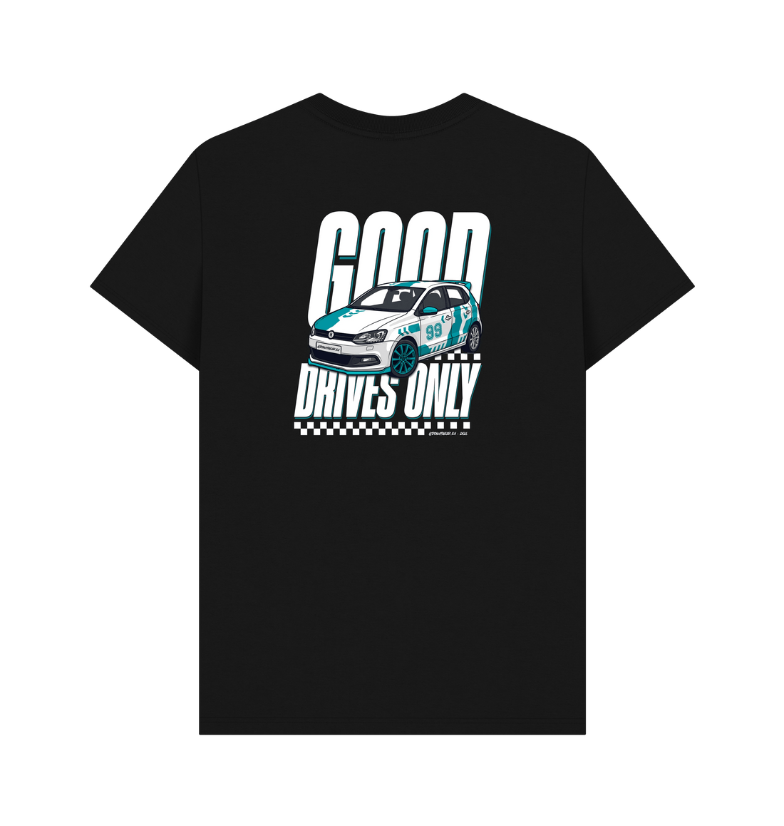 Black Printed T-shirt Back