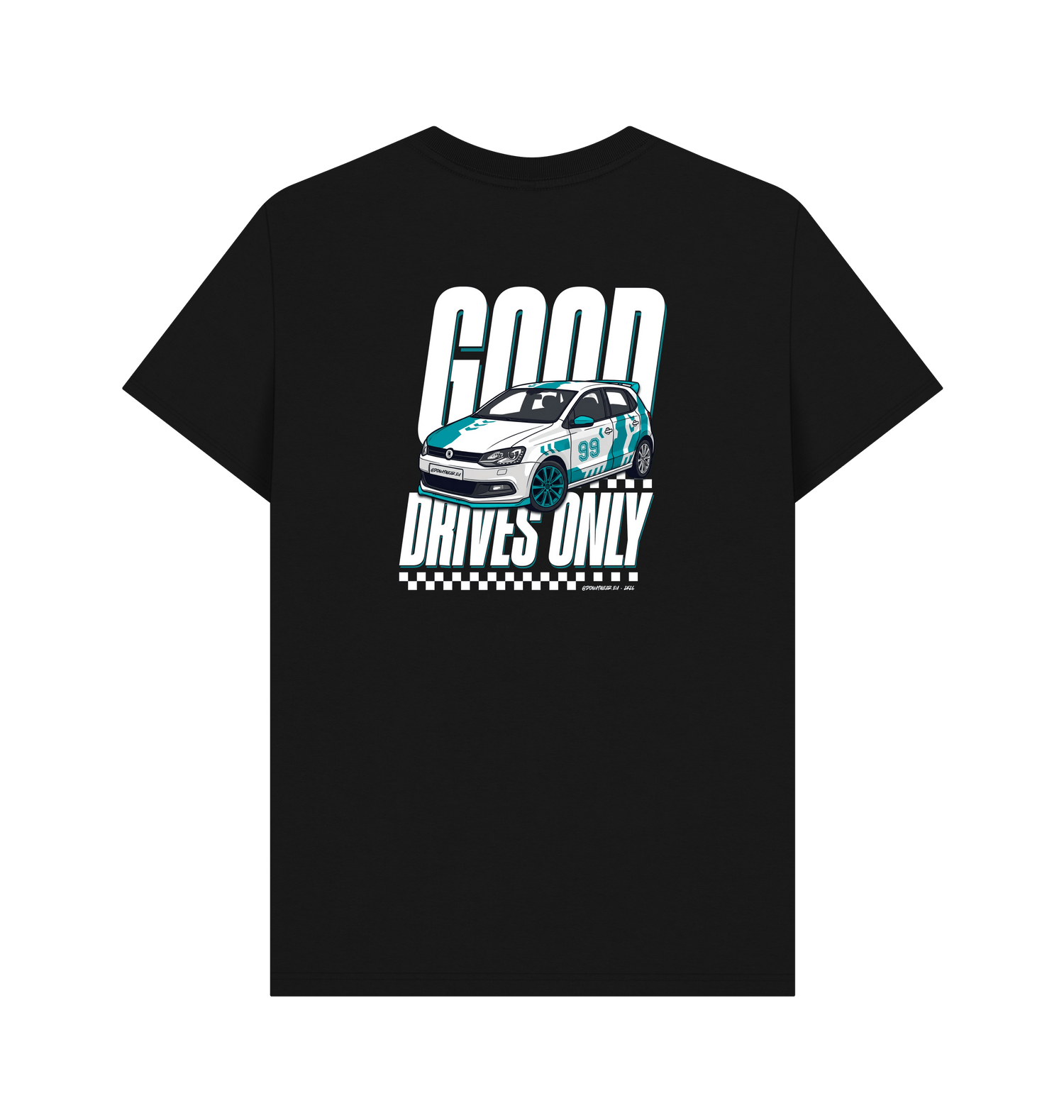 Black Printed T-shirt Back