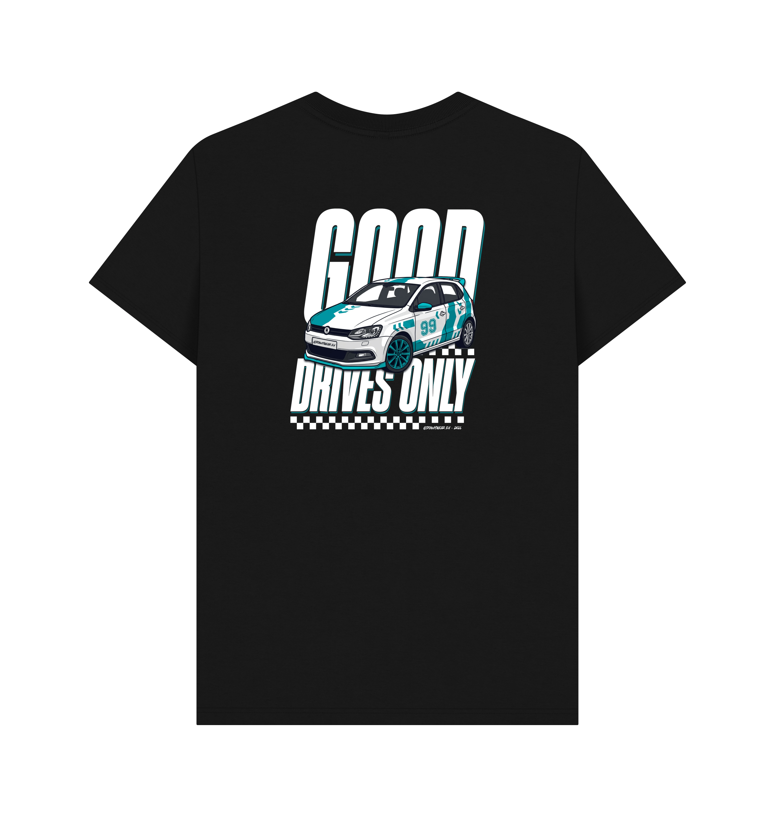 Black Printed T-shirt Back
