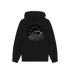 Black Printed Hoody Front