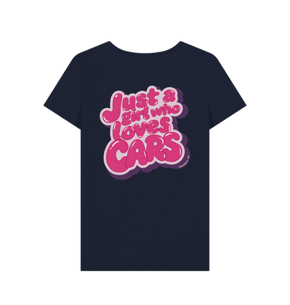 Navy Blue Printed T-shirt Back