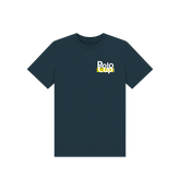 Denim Blue Printed Kids T-Shirt Front