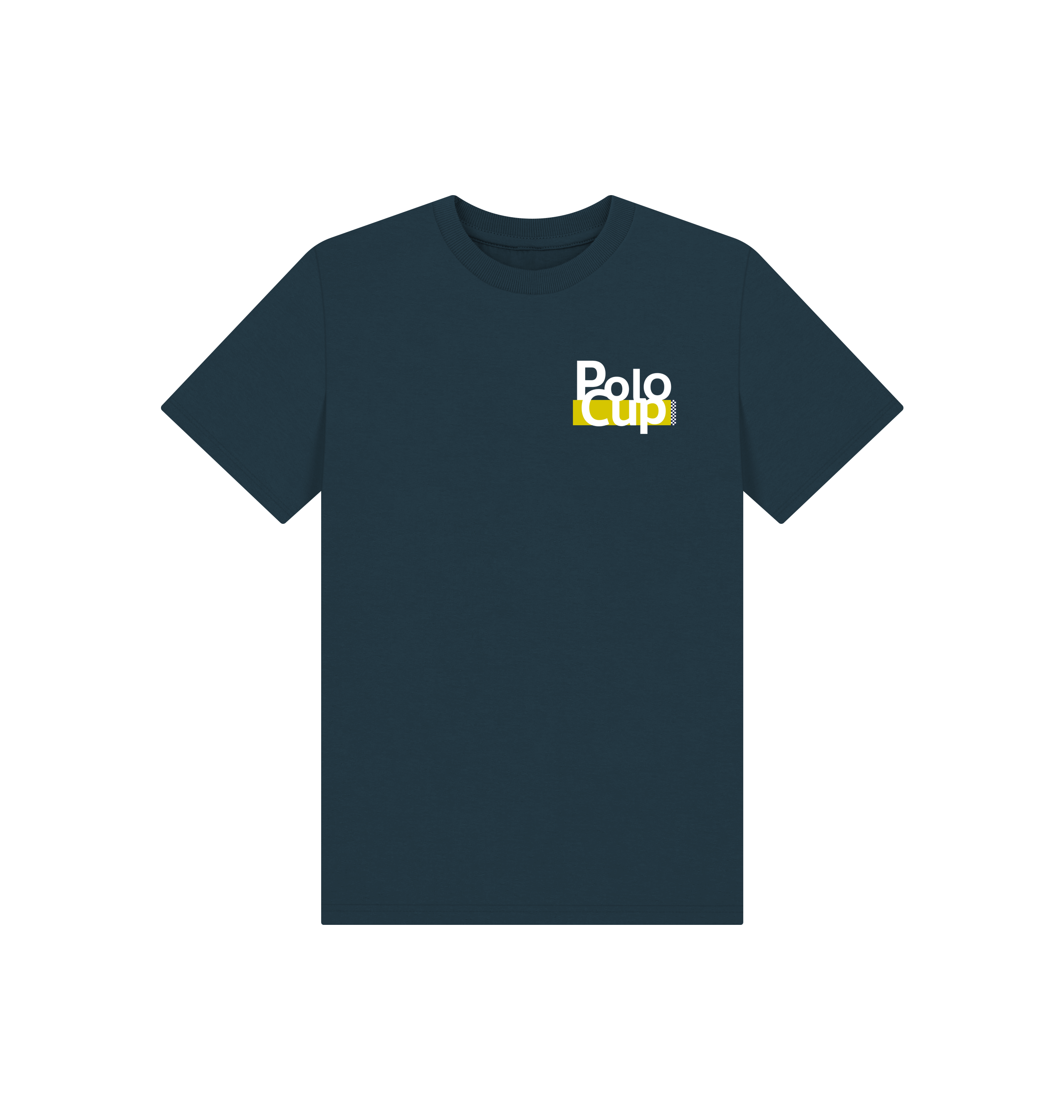 Denim Blue Printed Kids T-Shirt Front