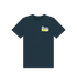 Denim Blue Printed Kids T-Shirt Front