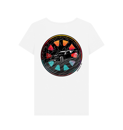 White Printed T-shirt Back
