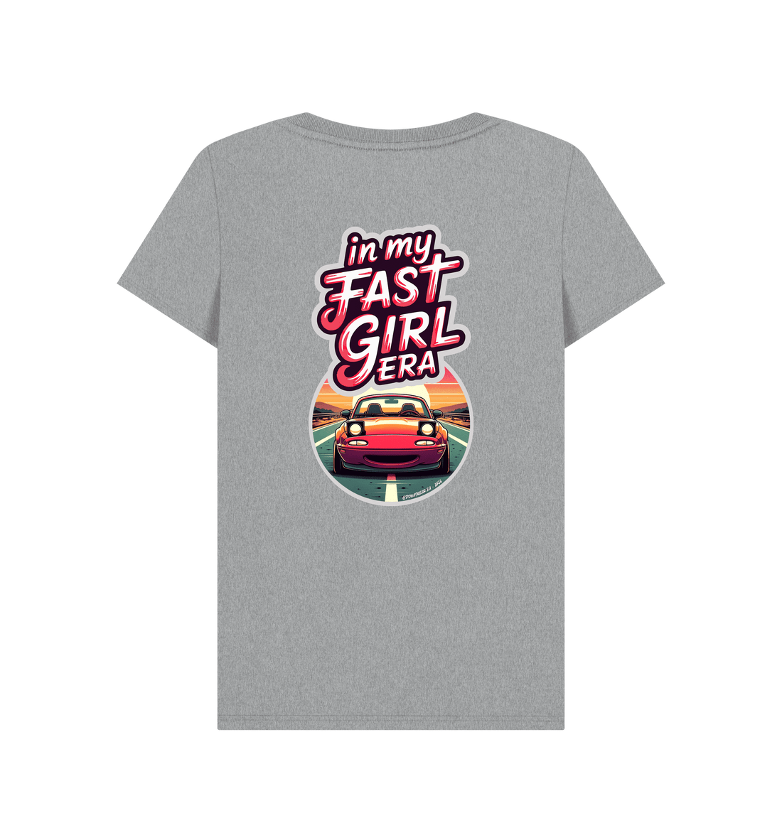 Athletic Grey Printed T-shirt Back