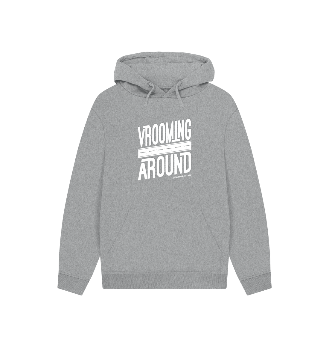 Athletic Grey Printed Hoody Front