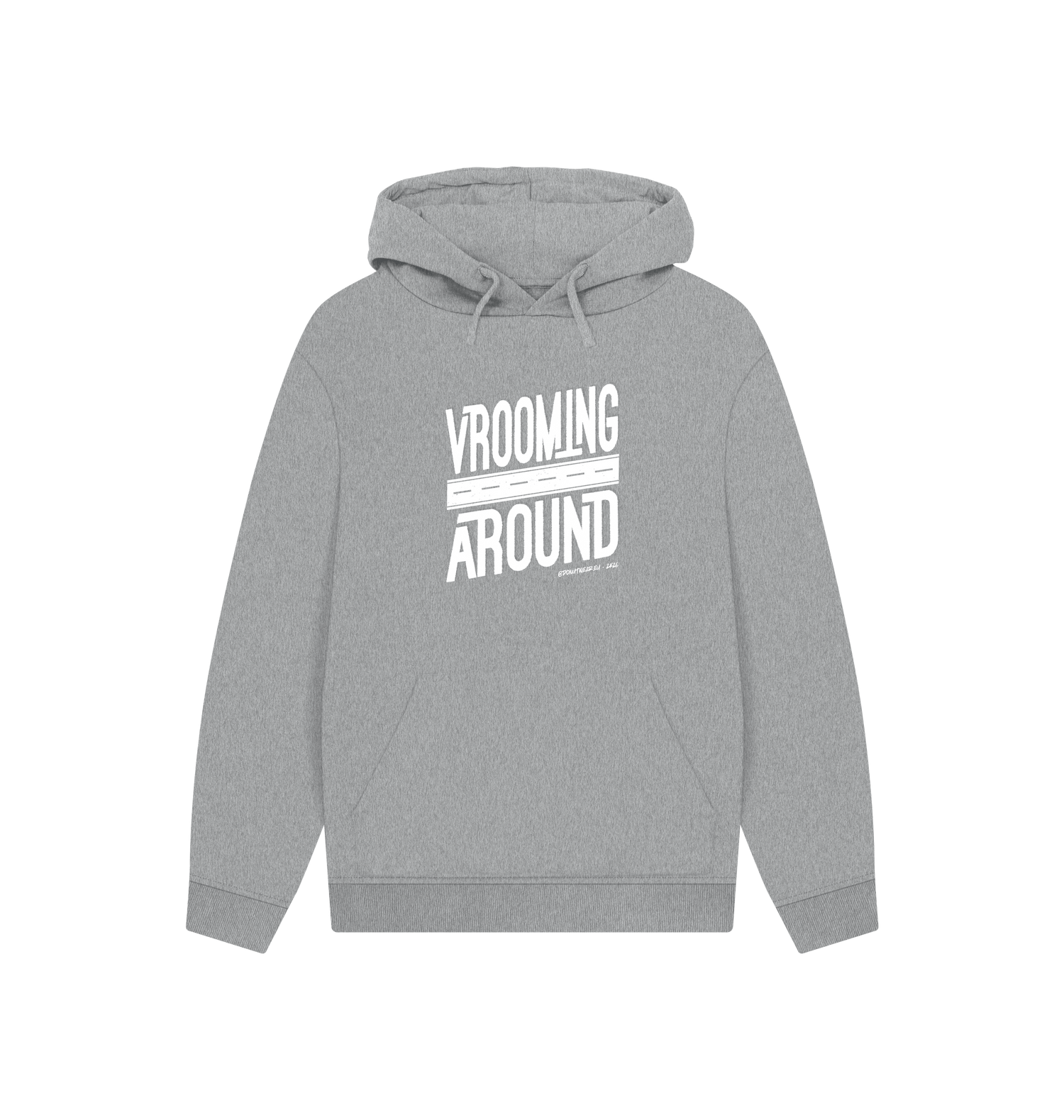 Athletic Grey Printed Hoody Front