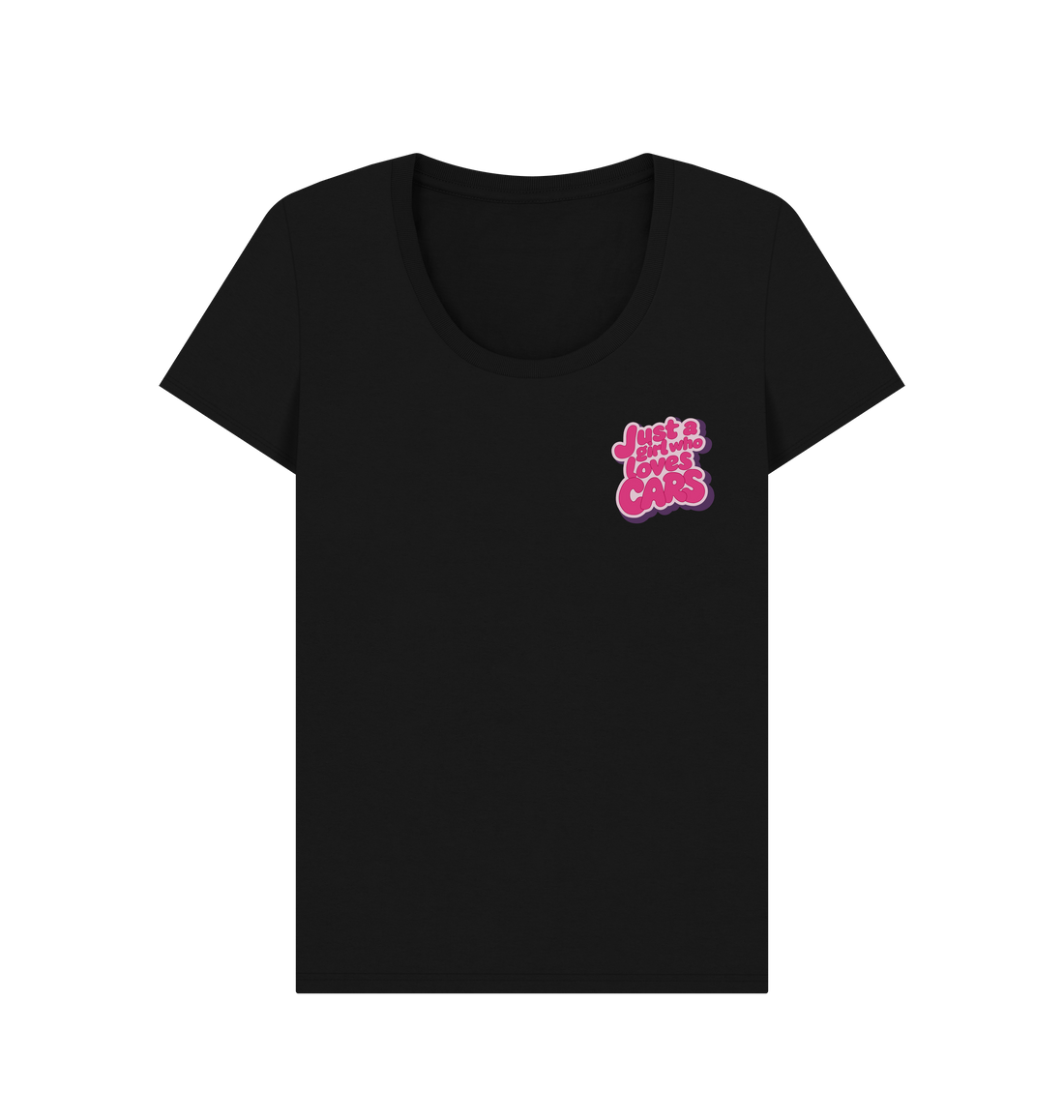 Black Printed T-shirt Front