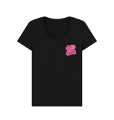 Black Printed T-shirt Front