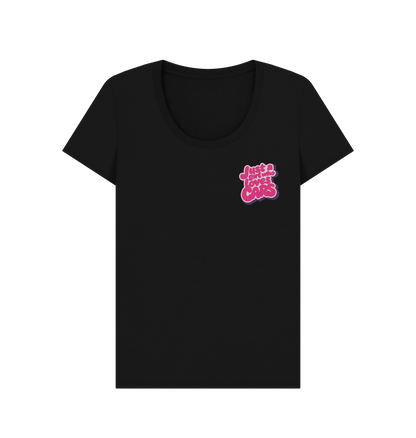Black Printed T-shirt Front