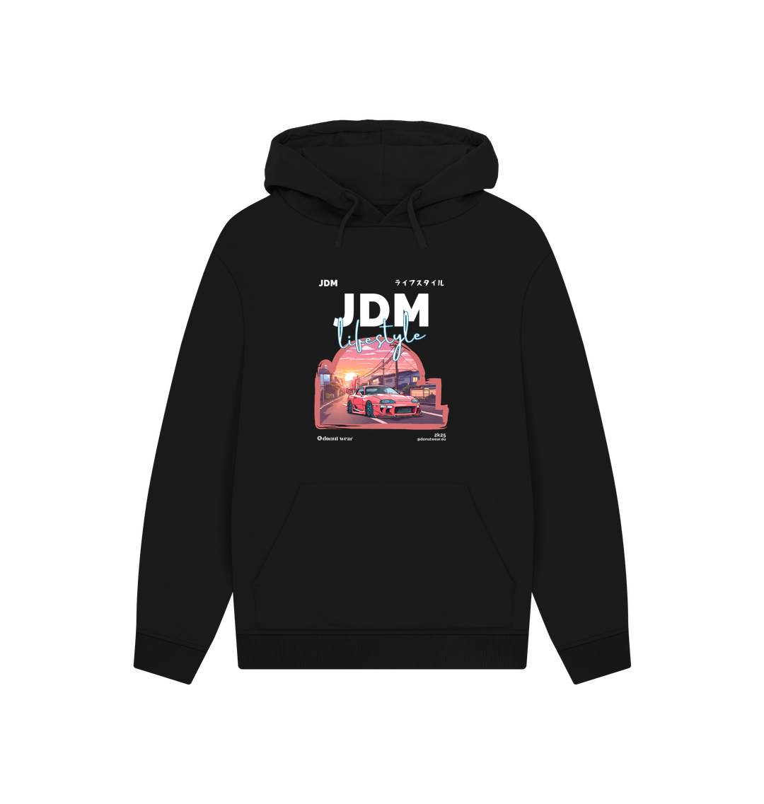 Black Printed Hoody