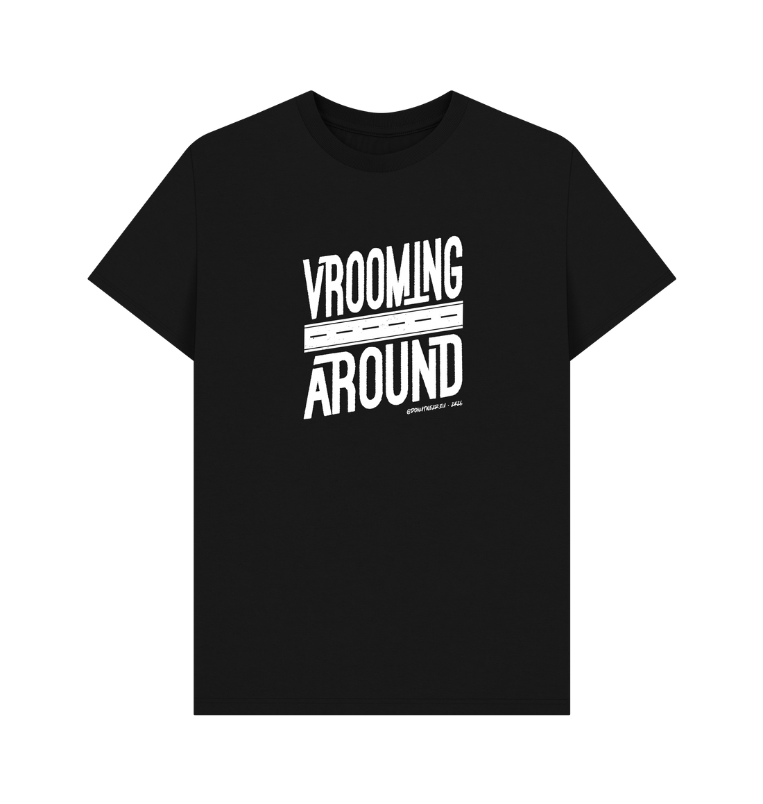 Black Printed T-shirt Front