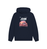 Navy Printed Hoody Front