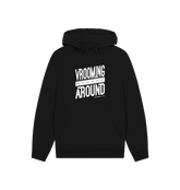 Black Printed Hoody Front