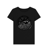 Black Printed T-shirt Front