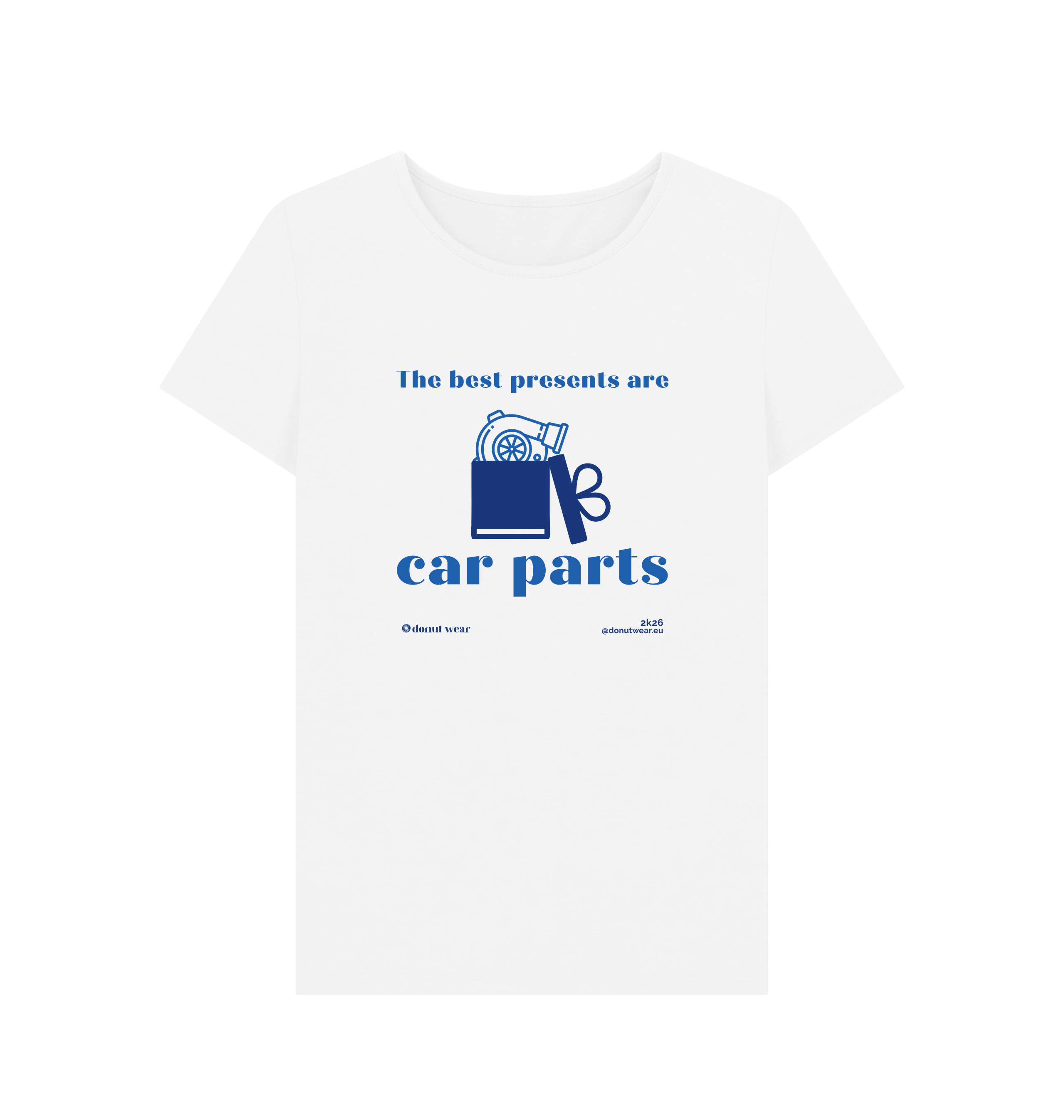 White Printed T-shirt Front