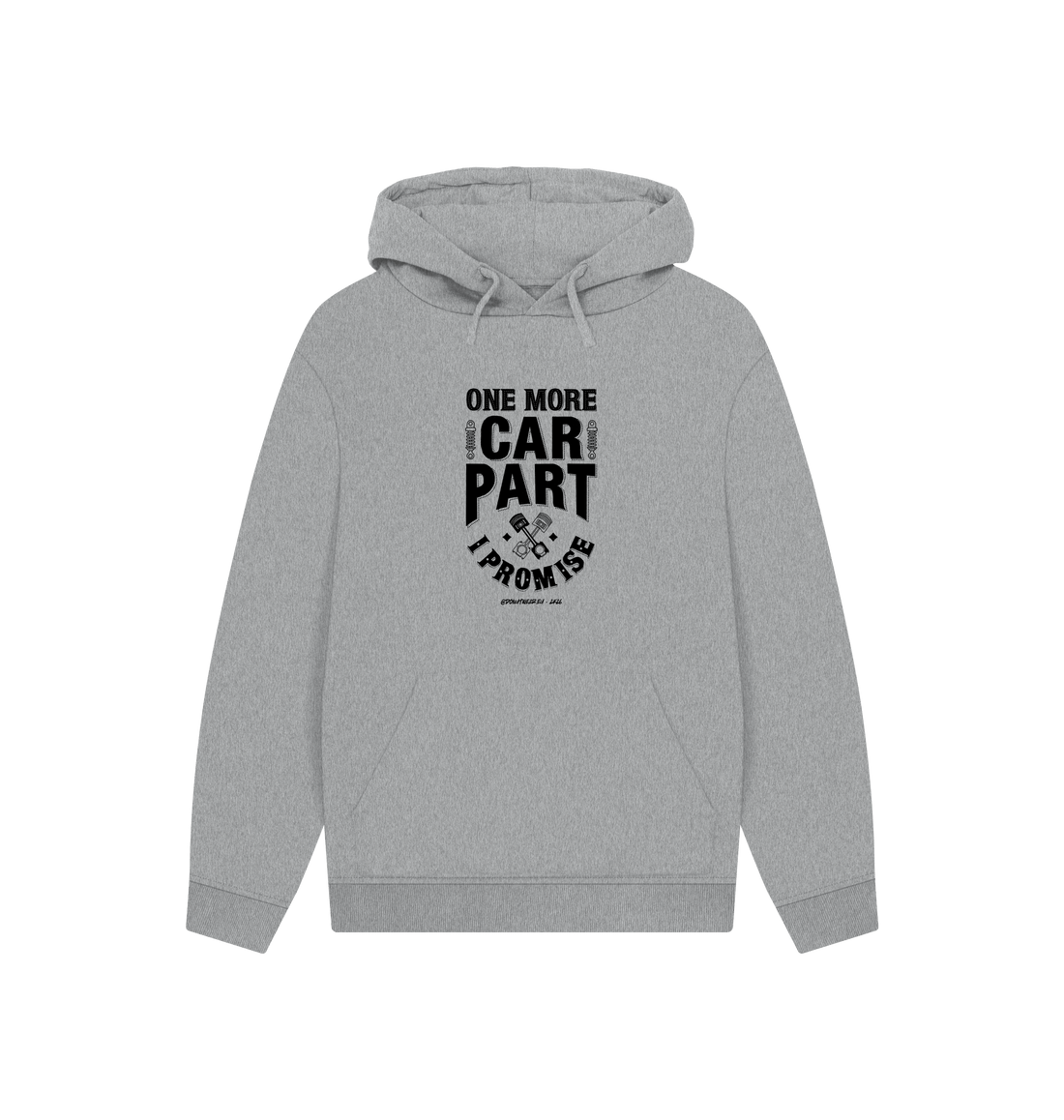 Athletic Grey Printed Hoody Front