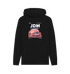 Black Printed Hoody Front