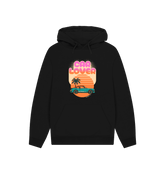 Black Printed Hoody Front