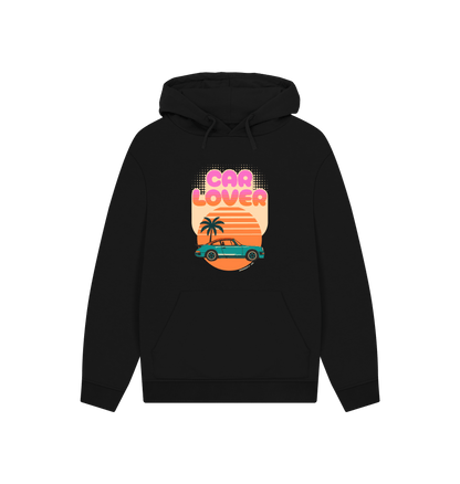 Black Printed Hoody Front