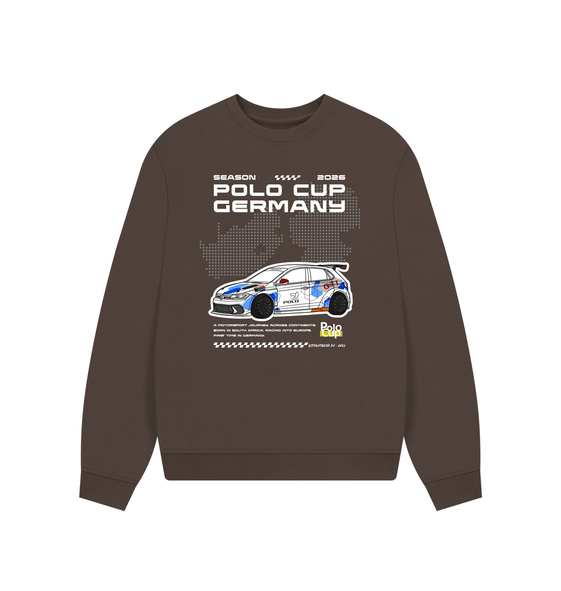 Chocolate Printed Sweater Front