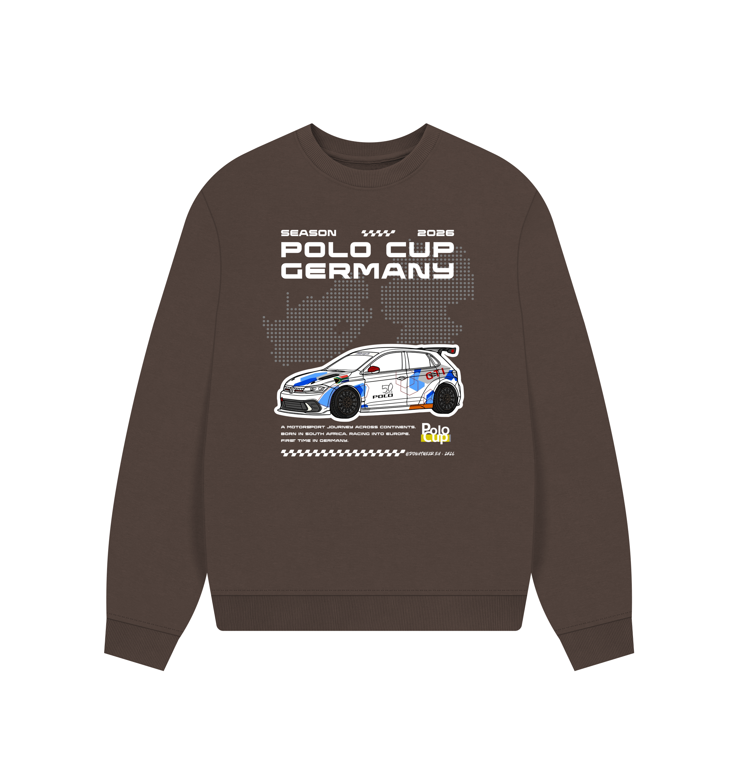 Chocolate Printed Sweater Front