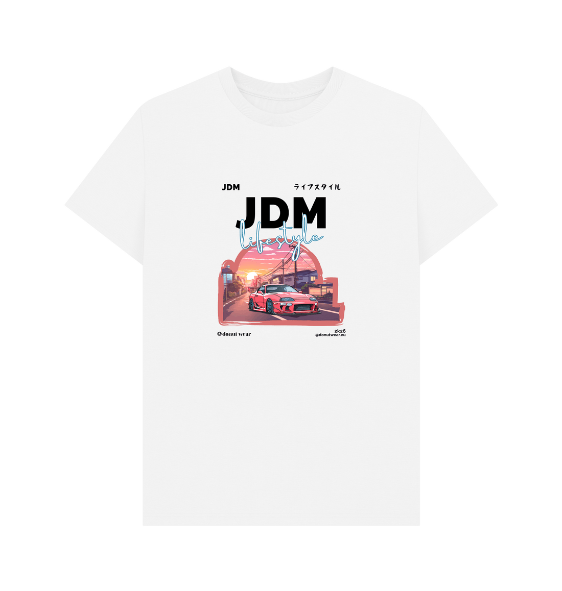 White Printed T-shirt Front