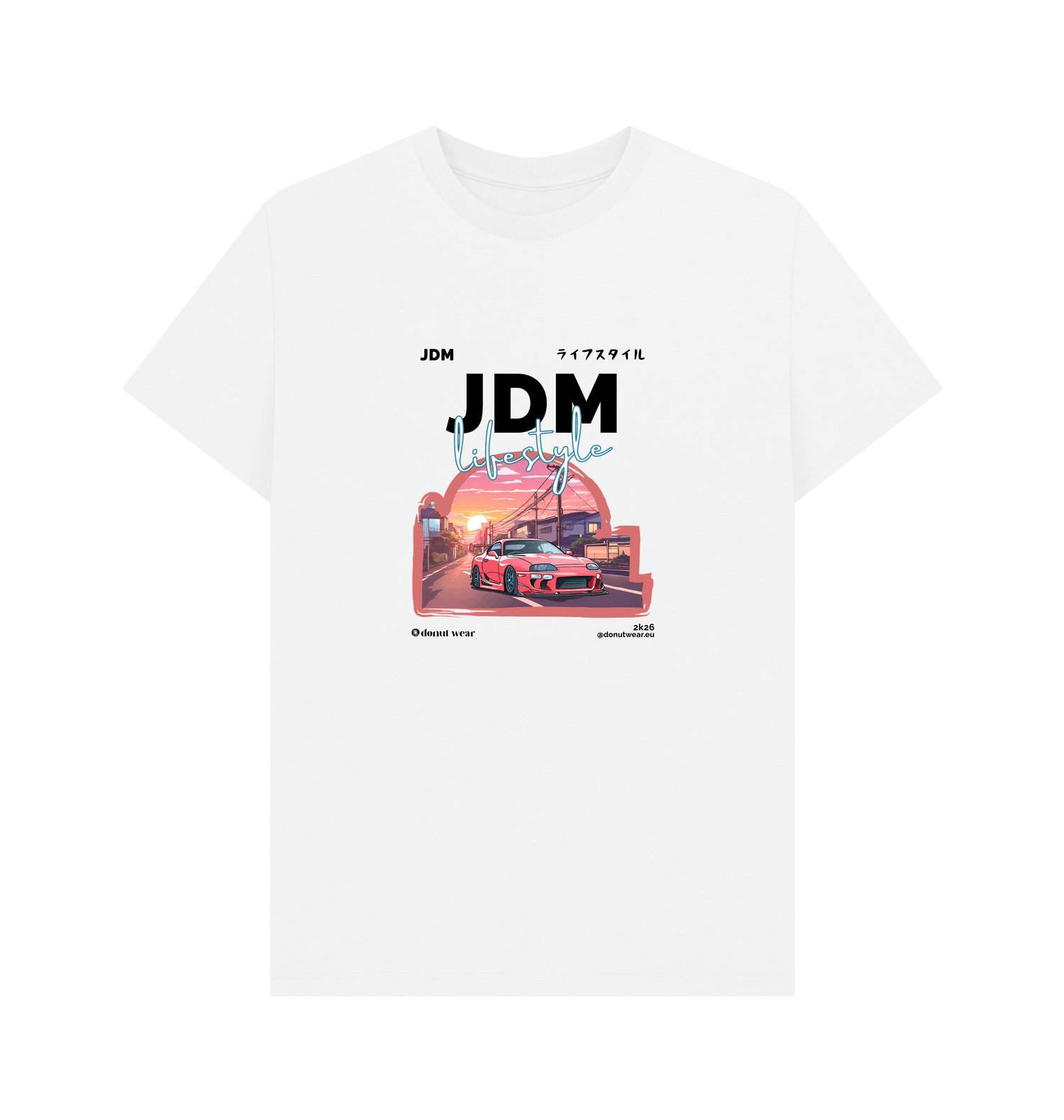 White Printed T-shirt Front