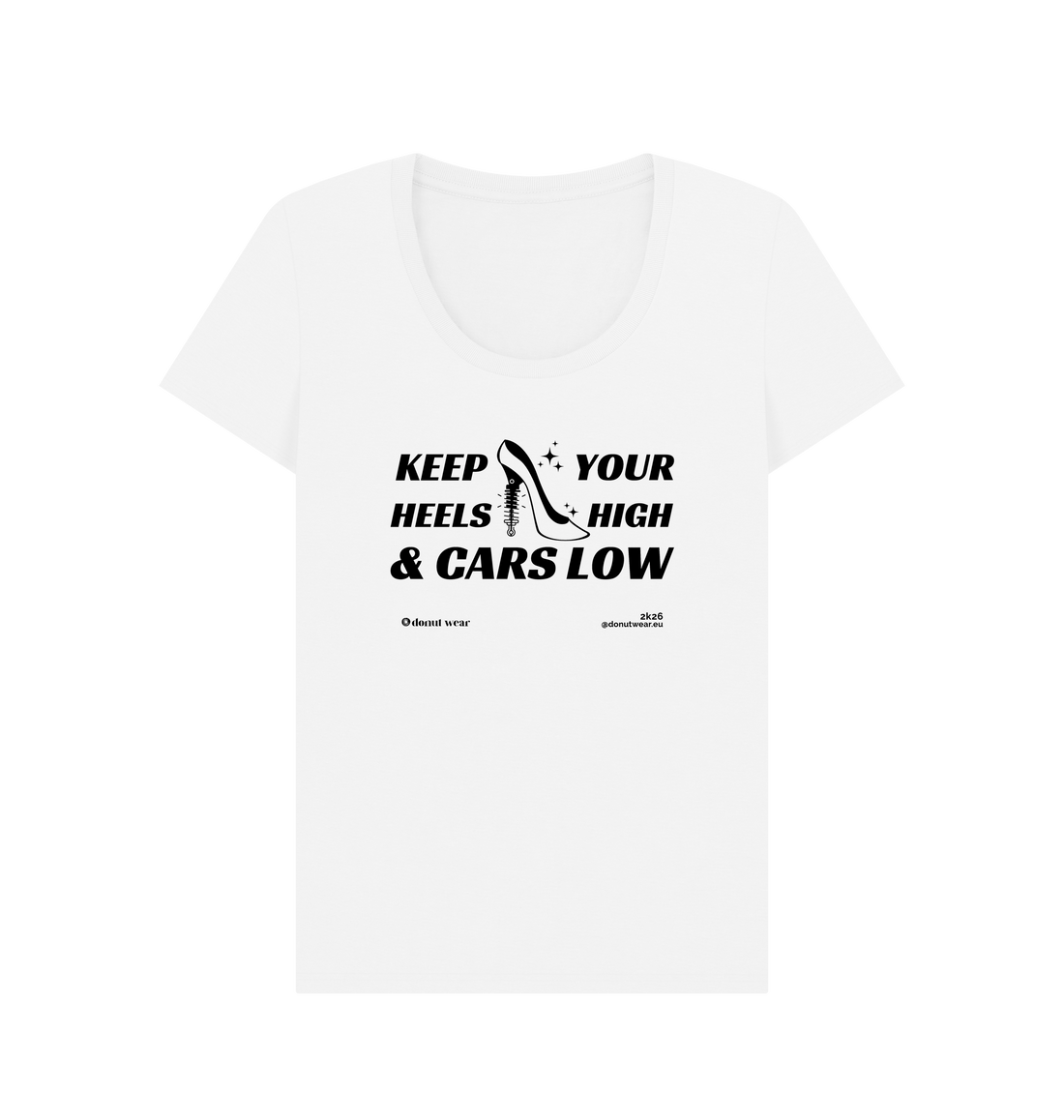 White Printed T-shirt Front