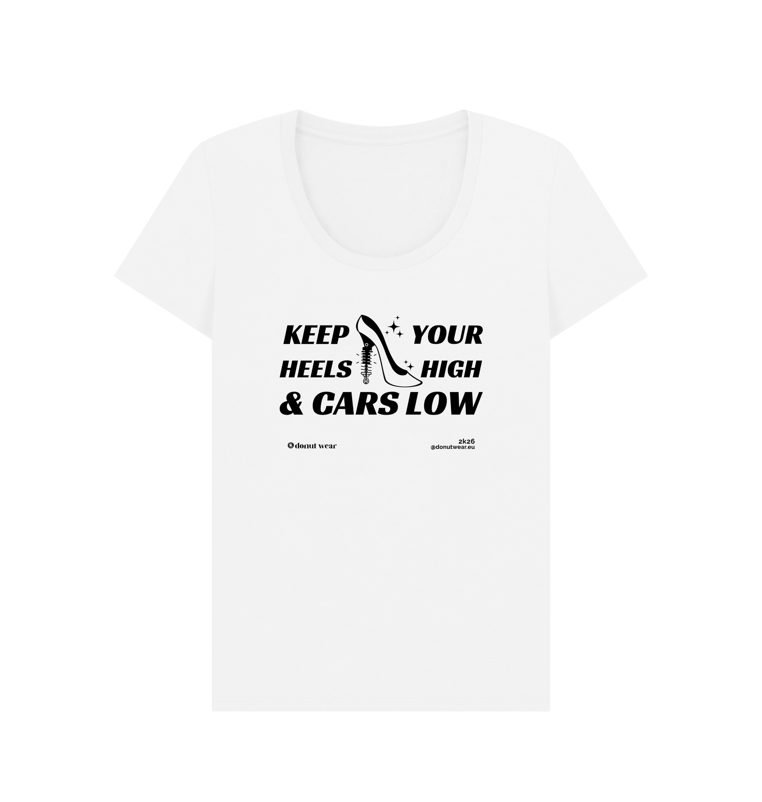 White Printed T-shirt Front