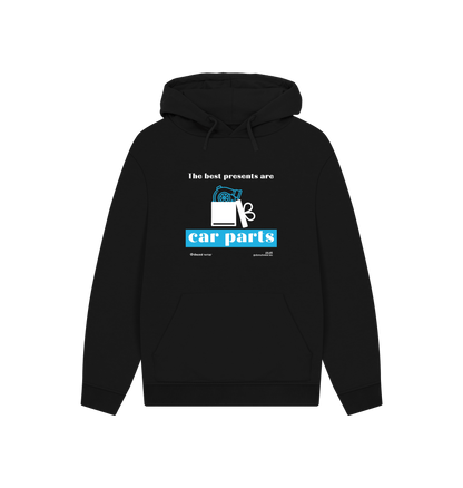 Black Printed Hoody Front