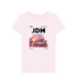 Pink Printed T-shirt Front