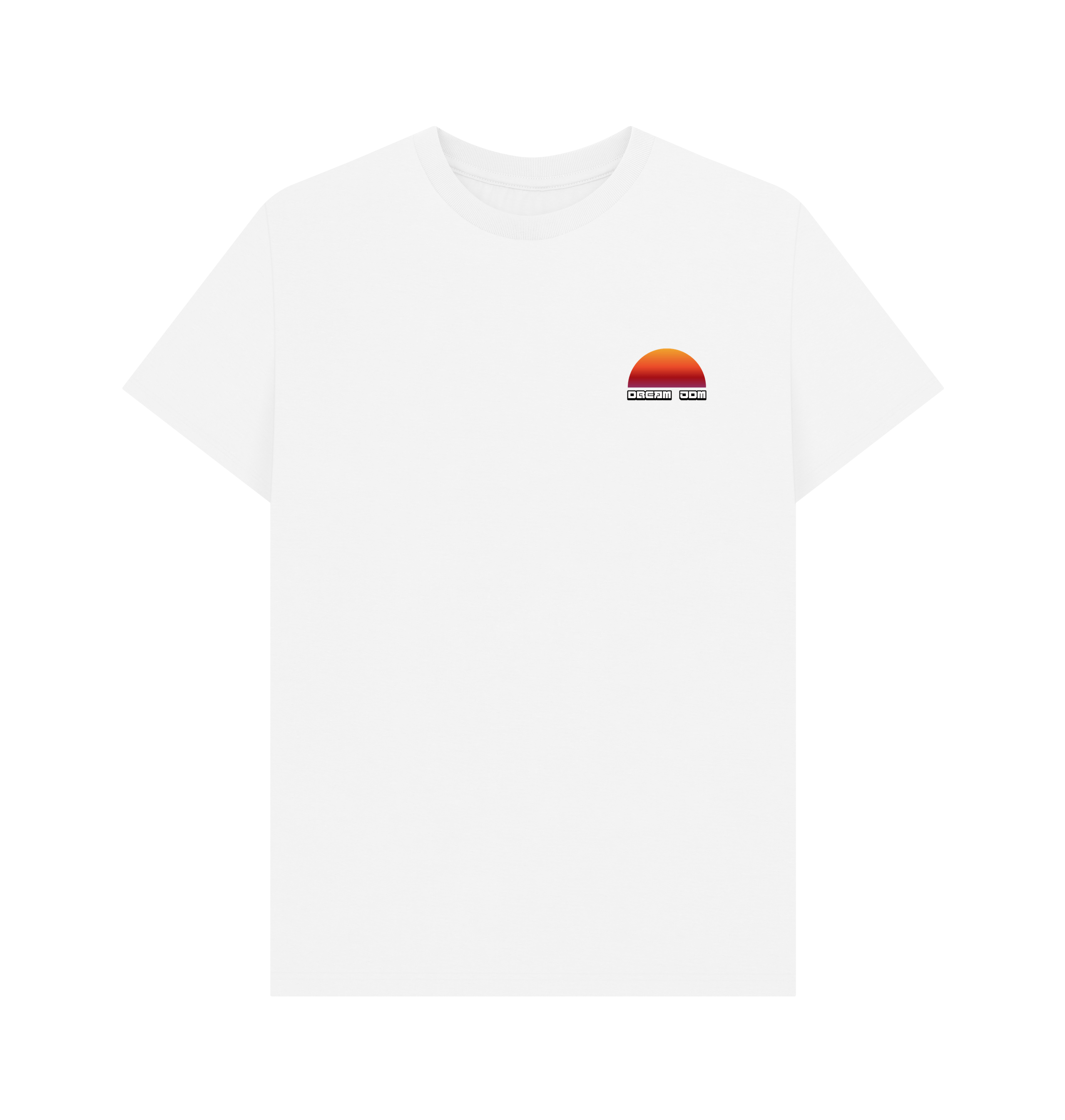 White Printed T-shirt Front