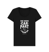 Black Printed T-shirt Front